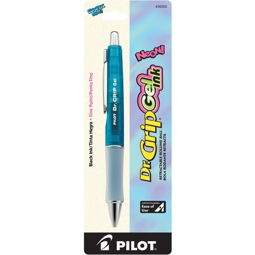 Pilot  Pen, Gel, Retractable, Black Ink/Electric Blue Barrel