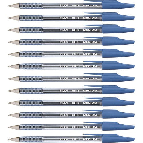 Pilot  Ballpoint Pen, Refillable, Medium Point, 1 DZ, Blue