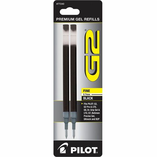 Pilot  Gel Ink Refill, Fine Point, 2/PK, Black Ink