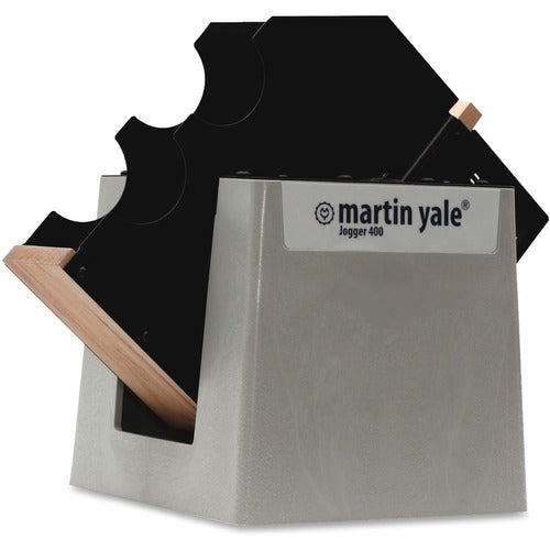 Premier  Tabletop Paper Jogger, 15-1/4"x11-1/2"x15-1/4", Gray