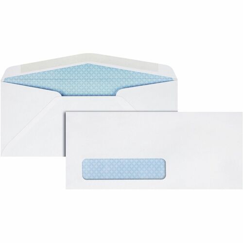 Quality Park  Window Envelopes, Diag.Seam,No.10,4-1/8"x9-1/2",500/BX,WE