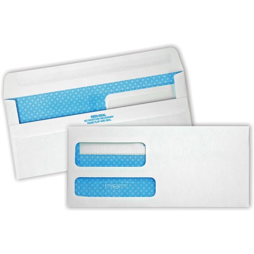 Quality Park  Dbl Window Envelopes, Invoice,No.9, 3-7/8"x8-7/8", 500/BX,WE