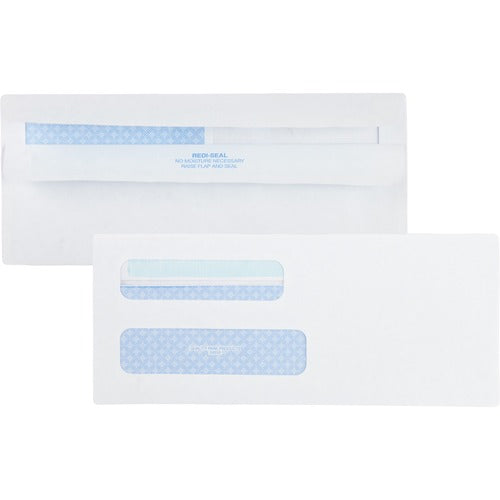 Quality Park  Dbl Window Envelopes,Check,No.8-5/8, 3-5/8"x8-5/8",500/BX,WE