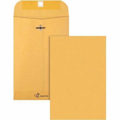 Quality Park  Envelopes w/Clasp,Heavy-Duty,32 lb,6"x9",100/BX,Kraft
