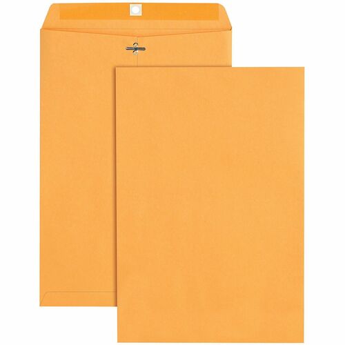 Quality Park  Envelopes w/Clasp,Heavy-Duty,32 lb,10"x15",100/BX,Kraft