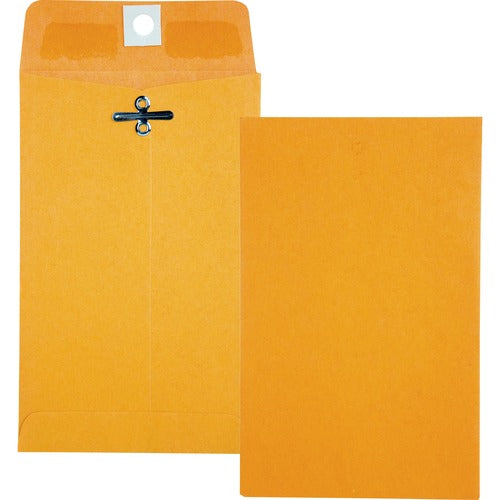 Quality Park  Clasp Envelopes, Gummed, 28Lb, 4"x6-3/8", 100/BX, Kraft