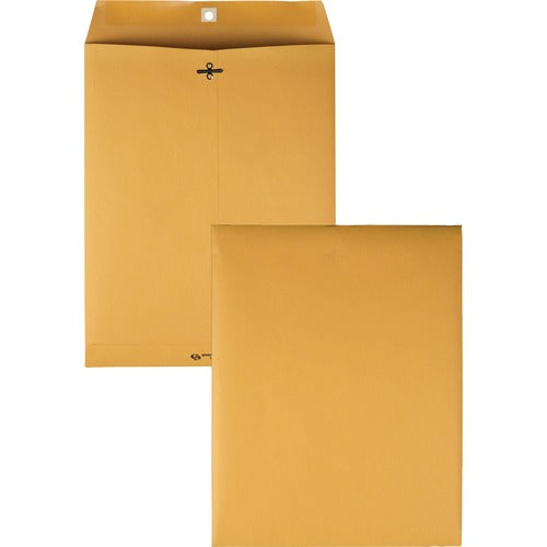 Quality Park  Clasp Envelopes, Gummed, 28Lb, 10"x13", 100/BX, Kraft