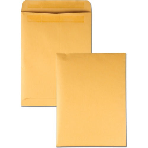 Quality Park  Redi-Seal Envelope, Plain, 28Lb, 9"x12", 100/BX, Kraft