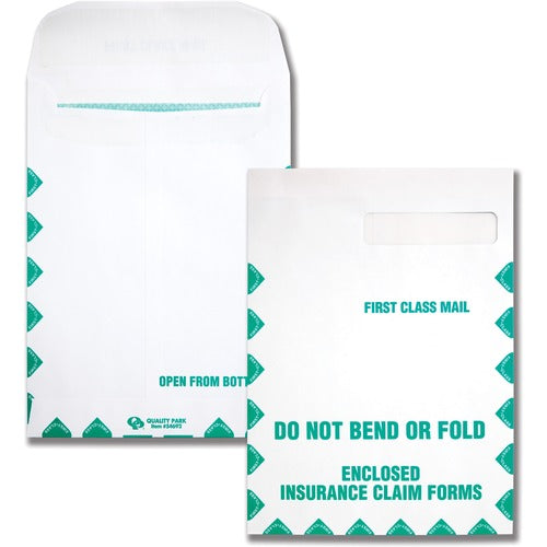 Quality Park  Insurance Claim Envelope,Redi-Seal,28lb,9"x12-1/2",100/BX,WE