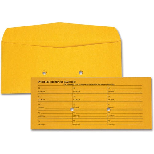 Quality Park  Inter-Departmental Envelope, 4-1/2"x10-3/8", 500/BX, Kraft
