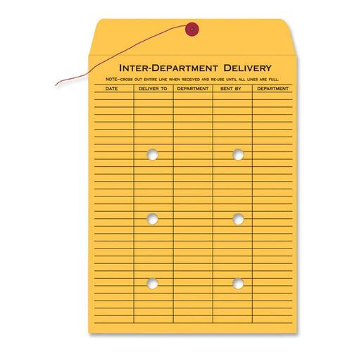 Quality Park  Standard Inter-Department Envelope, 9"x12", 100/BX, Kraft