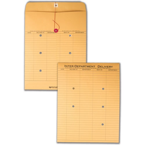 Quality Park  Inter-Department Envelope, Standard, 10"x13", 100/BX, Kraft