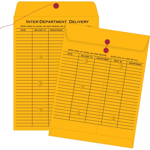Quality Park  Inter-Department Envelope,2-Sided,28 lb,10"x13",100/BX,Kraft