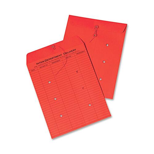 Quality Park  Standard Inter-Department Envelope, 10"x13", 100/BX, Red