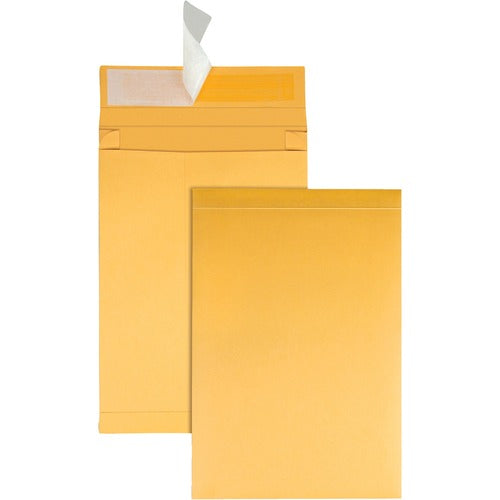 Quality Park  Envelopes, 2" Exp, Redi-Strip, 40Lb, 9"x12", 25/PK, Kraft