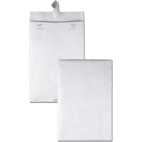 Quality Park  Tyvek Open-End Envelope, Plain, 10"x15", 100/BX, White