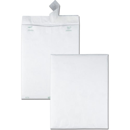 Quality Park  Tyvek Open-End Envelope, Plain, 12"x15-1/2", 100/BX, White