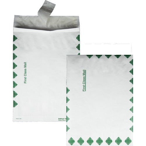 Quality Park  Tyvek Open-End Envelope,1st Class,10"x13"x1-1/2",100/CT,WE