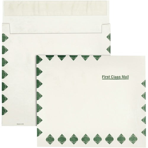 Quality Park  Tyvek Open-Side Envelope,1st Class,14Lb,10"x13"x2",100/CT,WE