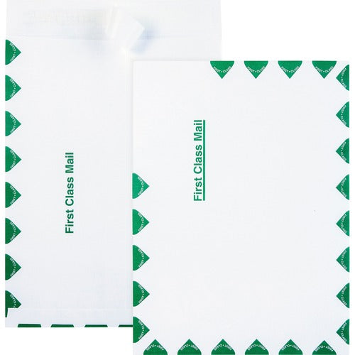 Quality Park  Envelopes W/Flap-Stik, First-Class, 9"x12", 100/BX, White