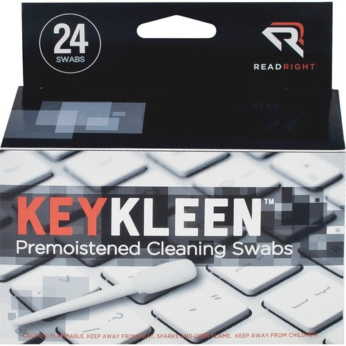 Read/Right  Keyboard Cleaning Swabs, Pre-Moistened, 24/BX
