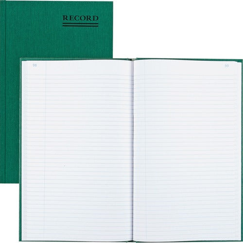 Rediform  Acct. Book w/Margin,Record-Ruled,150 Pgs,12-1/4"x7-1/4",GN