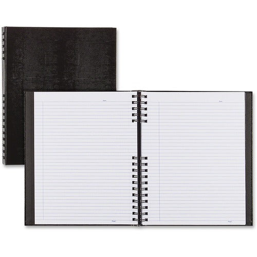 Rediform  Wirebound Notebook, 150 Shts, College Rule, 8-1/2"x11", BK