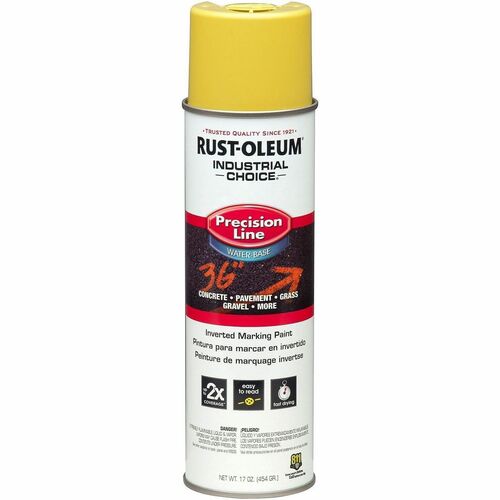 Rust-Oleum  Marking Paint, 17 oz., Water Based, Yellow