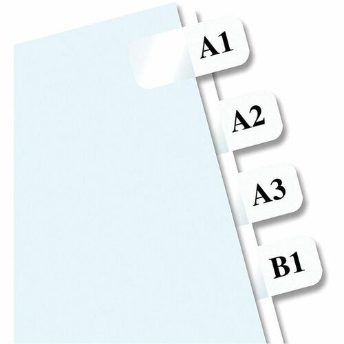 Redi-tag  Laser Tabs Refill Sheets, 675 Tabs, 7/16"x1", White
