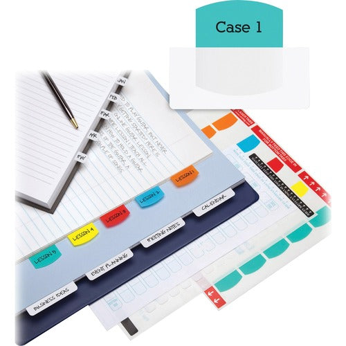 Redi-tag  Laser Print Index Tabs, Bulk, 1-1/8"x1-1/4", 375/PK, AST