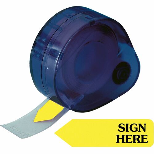 Redi-tag  "Sign Here" Removable Flags, 9/16"x1-3/4", 120/PK, Yellow