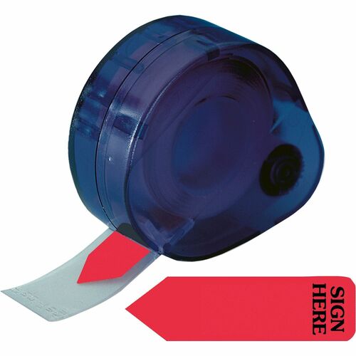 Redi-tag  Sign Here Reversible Arrow Flag, 9/16"x1-3/4", 120/PK, Red