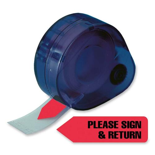Redi-tag  "Please Sign & Return" Arrow Flags,9/16"x1-3/4'', 120/PK,Red