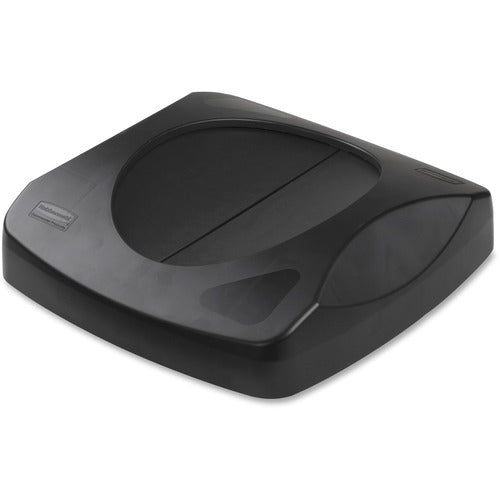 Rubbermaid Commercial Products  Lid, Swing, f/Square Untouchable Container, 16"x16"x4", BK