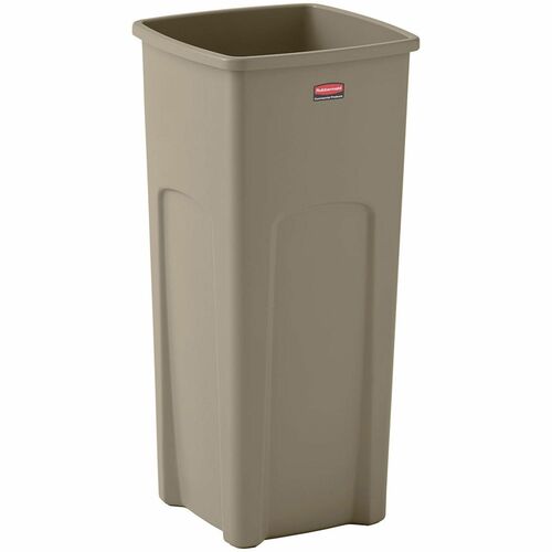 Rubbermaid Commercial Products  Waste Container,Square,23 Gal,15-1/2"x16-1/2"x30-9/10",BE