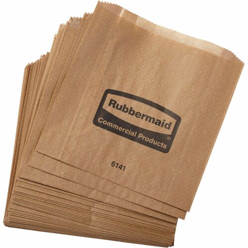 Rubbermaid Commercial Products  Wax Bags, For Sanitary Receptacle, 250 Bags/CT