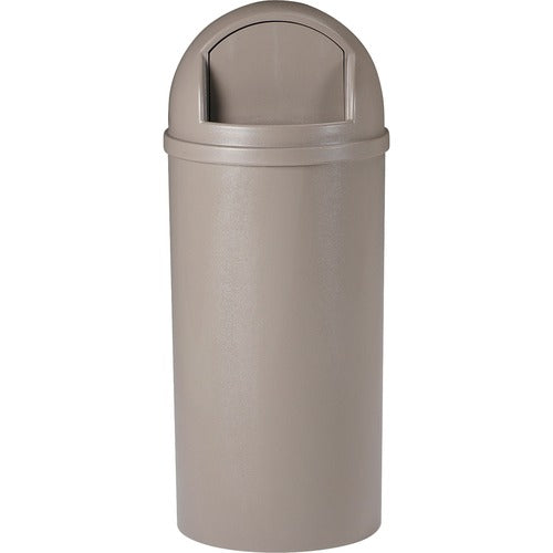 Rubbermaid Commercial Products  Waste Container,Dome Top,15 Gal,15-3/8"x15-3/8"x36-1/2",BE