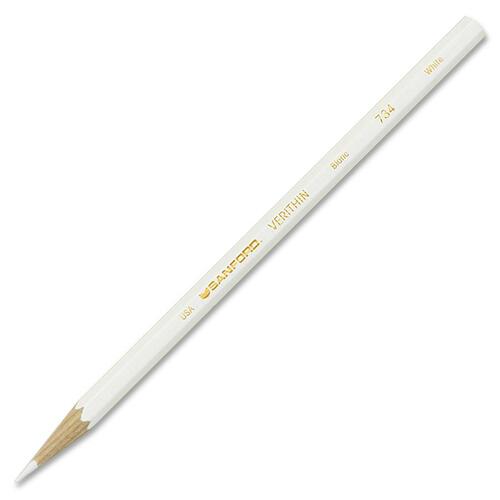 Newell Brands  Color Pencil, Prismacolor Verithin, 1 DZ, White