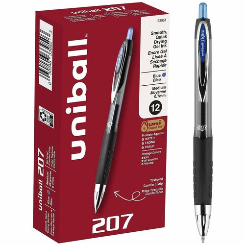 uni-ball Corporation  Gel Pens, Retractable, Refillable, 0.7mm, BE Ink