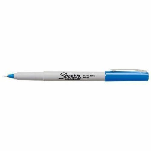 Newell Brands  Permanent Marker, Sharpie, Ultra-Fine, 1 DZ, Blue Ink