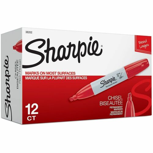 Newell Brands  Sharpie Marker, Chisel Tip, Red