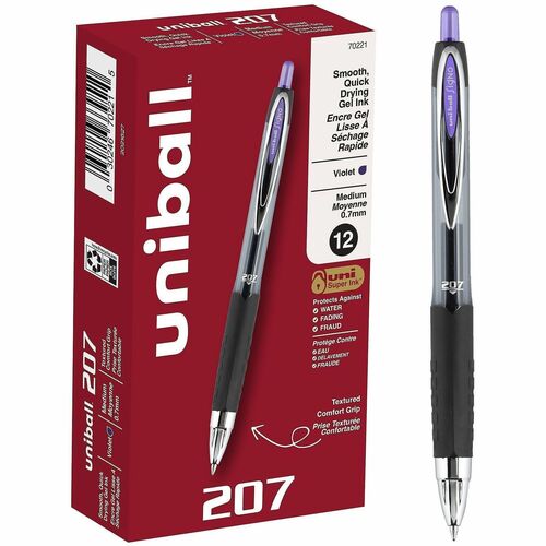 uni-ball Corporation  Gel Pens, Retractable, Refillable, 0.7mm, PE