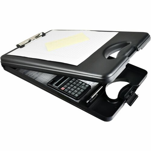 Saunders  Portable Desktop Clipboard, 1/2"Storage,10"x16", Black
