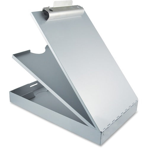 Saunders  Storage Clipboard, Pencil Tray, 9"x2-3/4"x14", Aluminum