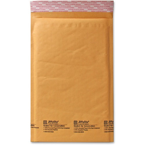 Sealed Air  Cushioned Mailer,Size 0,6"x10",25/CT,Kraft