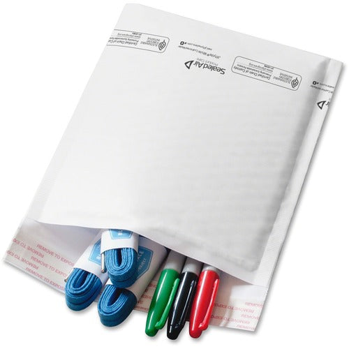 Sealed Air  Cushioned Mailer, Self-Seal, 8-1/2"x12", 100/CT, White