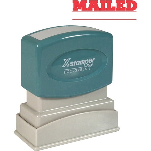 Shachihata Inc  "Mailed" Ink Stamp,w/Blank Date Line,1/2"x1-5/8", RD Ink