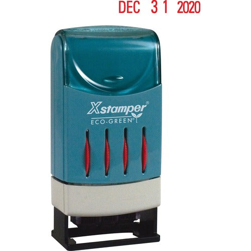 Shachihata Inc  Line Daters, Prints Month/Day/Year, Large, 1"x5/32", Red