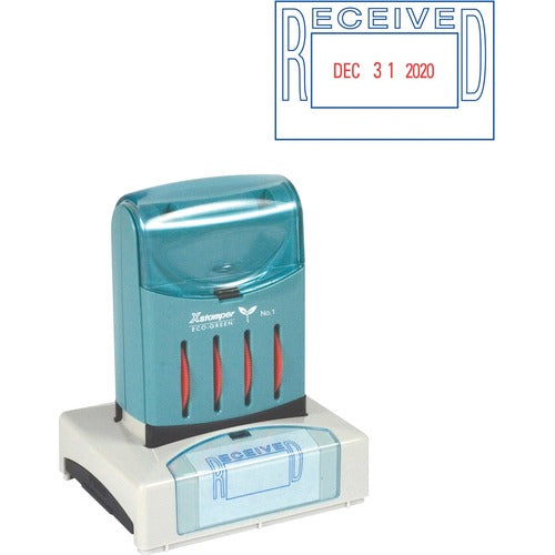 Shachihata Inc  Date Stamp,"RECEIVED", Impression Size 1-5/16"x2-1/8", RD/BE