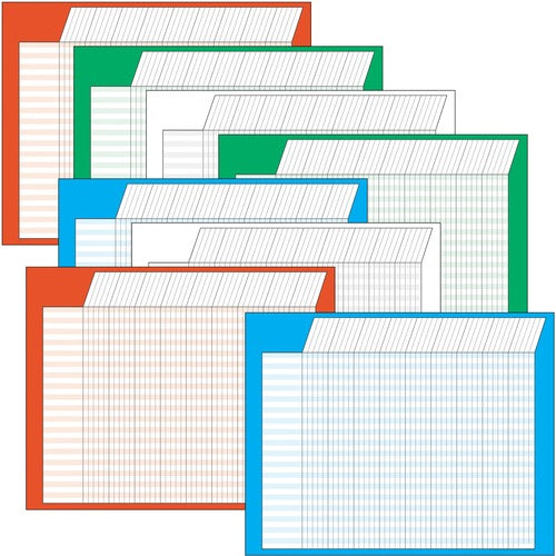 Trend Enterprises  Incentive Chart,Horizontal,22"x28",36 Rows/45 Col.,8/PK,Ast